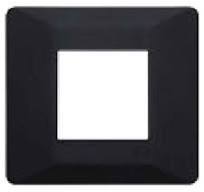 L&T Entice 8 Module Glass Square [Glass Type - Onyx Black Glass]